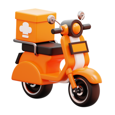 Delivery Bike  3D Icon