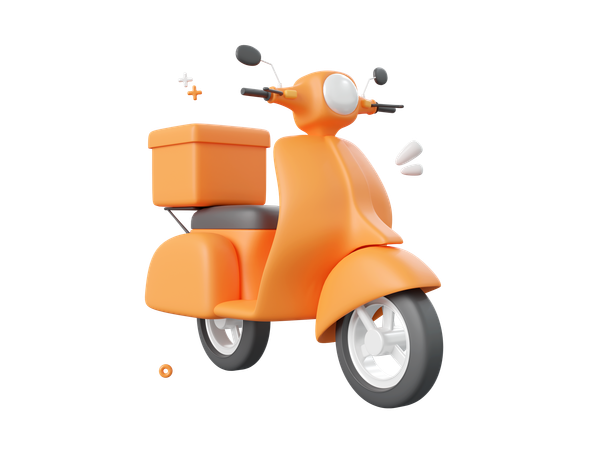 Delivery Bike  3D Icon