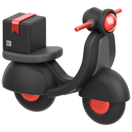 Delivery Bike  3D Icon