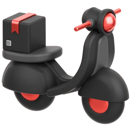 Delivery Bike  3D Icon