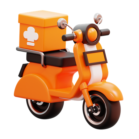 Delivery Bike  3D Icon