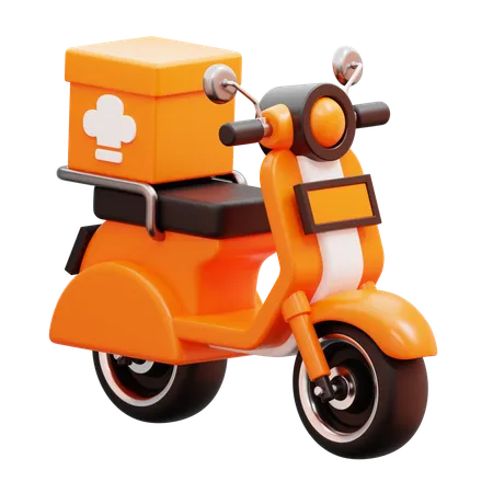 Delivery Bike  3D Icon