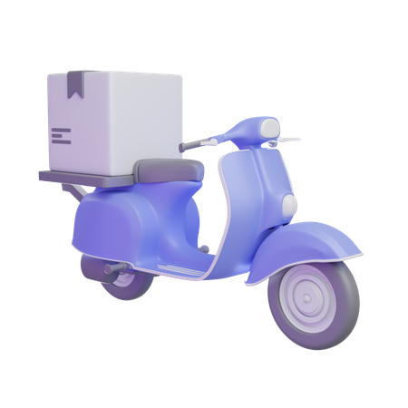 Delivery Bike  3D Icon