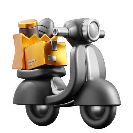 Delivery Bike  3D Icon