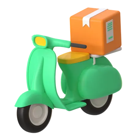 Delivery Bike  3D Icon