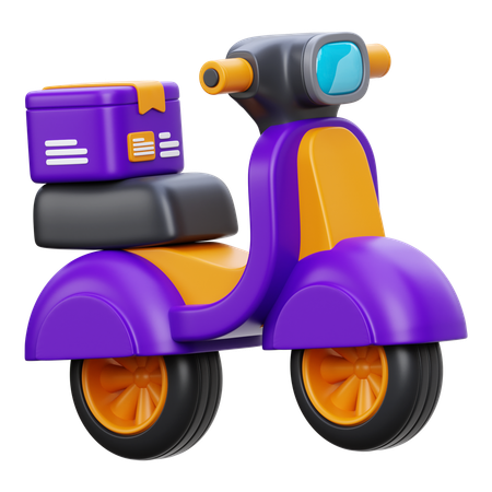 Delivery Bike  3D Icon