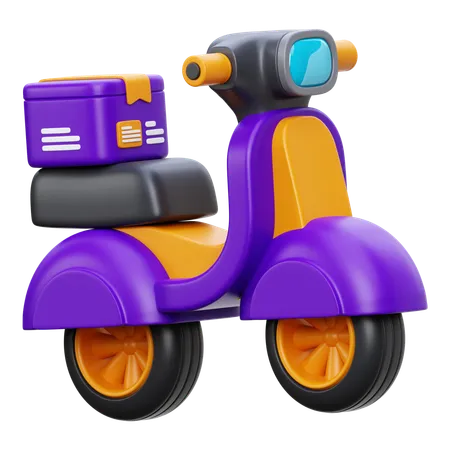 Delivery Bike  3D Icon