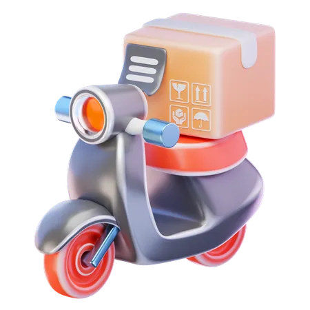 Delivery Bike  3D Icon