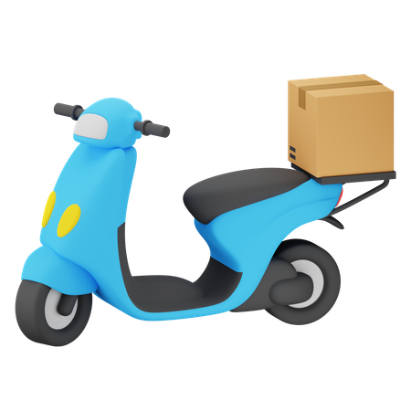 Delivery Bike  3D Icon