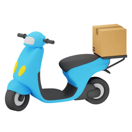 Delivery Bike  3D Icon