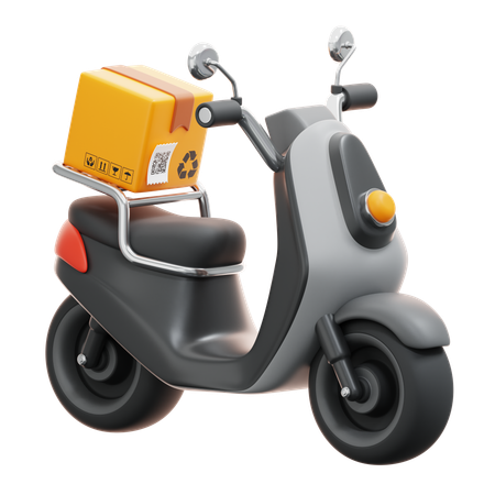 Delivery Bike  3D Icon