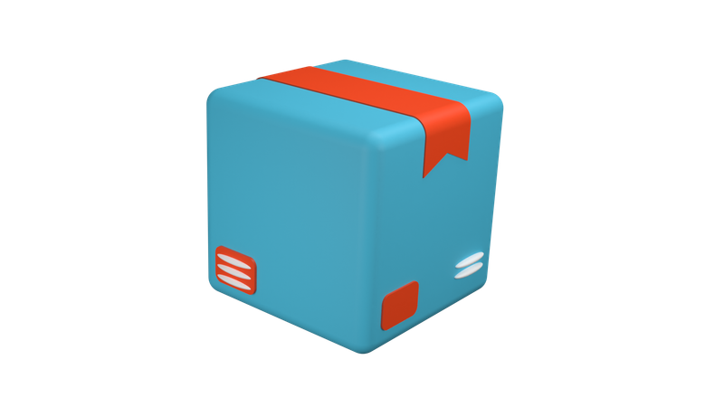 배달 상자  3D Icon