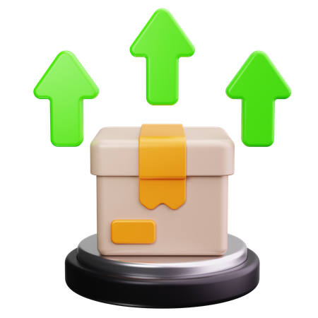 배달 상자  3D Icon