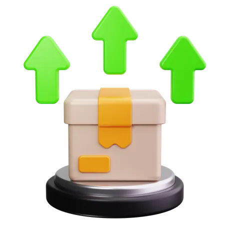 배달 상자  3D Icon