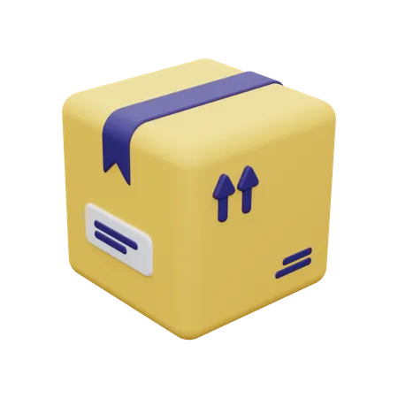 Box Icon Concept 3D Illustration