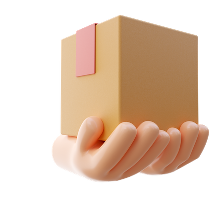 Delivery box 3D Illustration