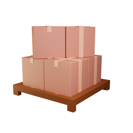 Delivery Box On Stand  3D Illustration