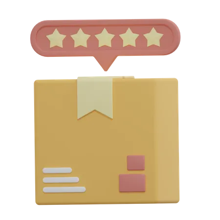 Delivery Box Rating  3D Icon