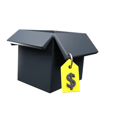 Delivery Box Tag  3D Icon