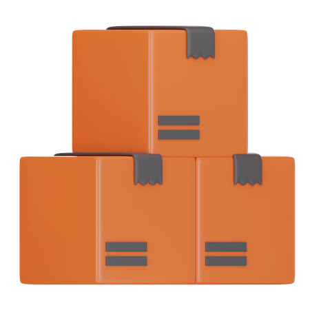 Delivery Boxes  3D Icon