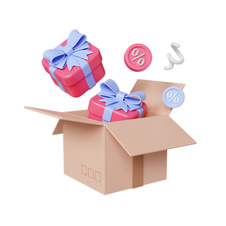 Delivery boxes  3D Icon