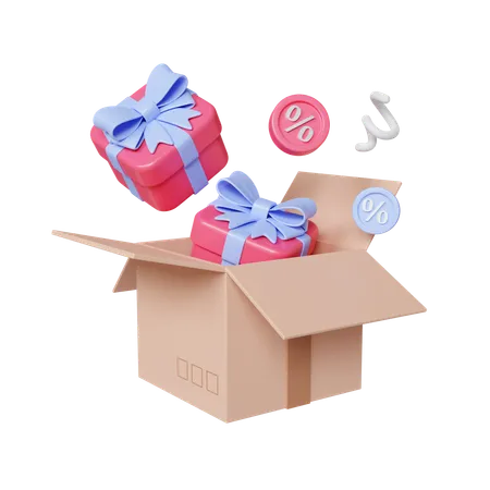 Delivery boxes  3D Icon