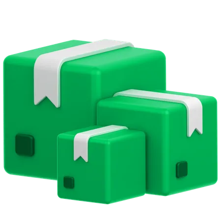 Delivery Boxes  3D Icon