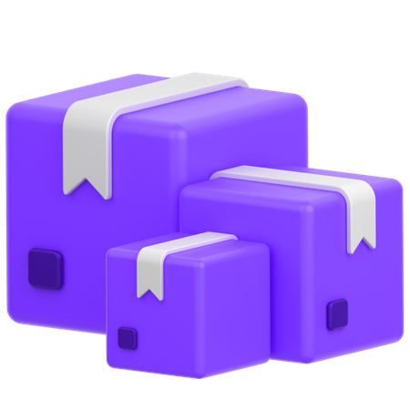 Delivery Boxes  3D Icon