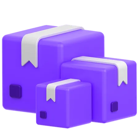 Delivery Boxes  3D Icon