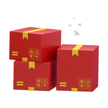 Delivery Boxes  3D Icon