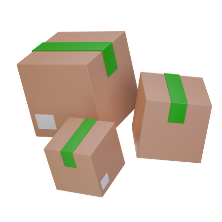 Delivery Boxes  3D Illustration