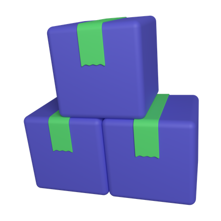 Delivery Boxes  3D Illustration