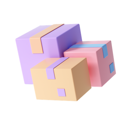 Delivery Boxes  3D Illustration