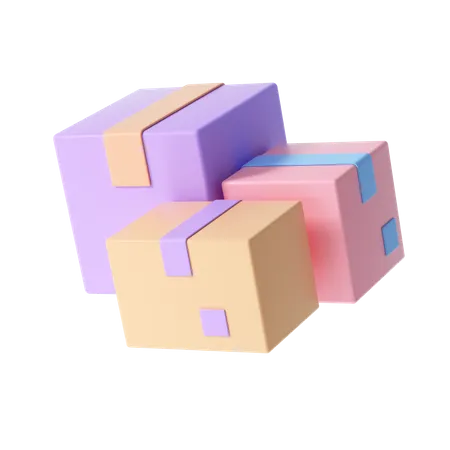 Delivery Boxes  3D Illustration