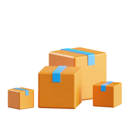 Delivery Boxes 3D Illustration