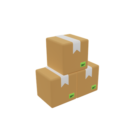 Delivery Boxes  3D Icon