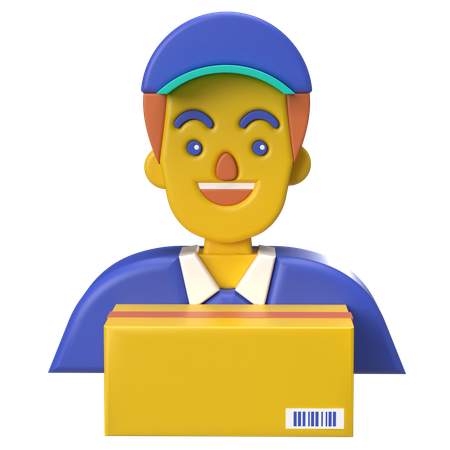 Delivery Boy  3D Icon