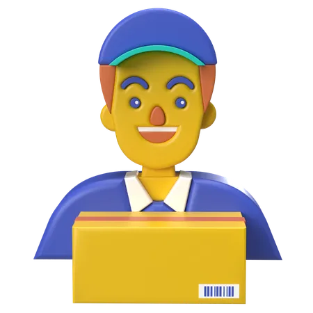 Delivery Boy  3D Icon