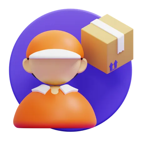 Delivery Boy  3D Icon