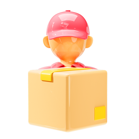 Delivery Boy  3D Icon