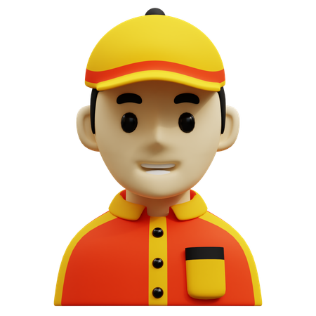 Delivery Boy  3D Icon