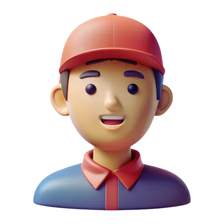 Delivery Boy  3D Icon