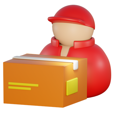 Delivery Boy  3D Icon