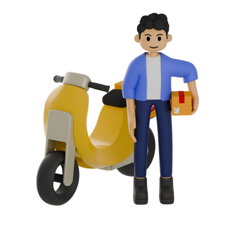 Delivery Boy  3D Icon