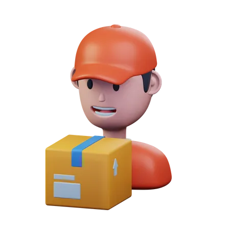 Delivery Boy  3D Icon
