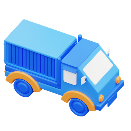 Delivery By Cargo Car  3D Icon