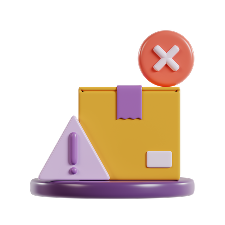 Delivery Canceled  3D Icon