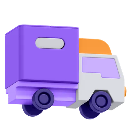 An Icon Of Delivery Car In 3 D Format 3D Icon