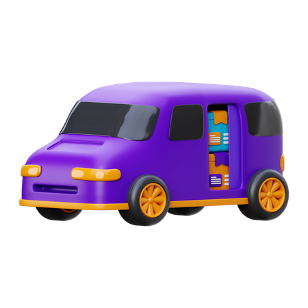 配達車  3D Icon