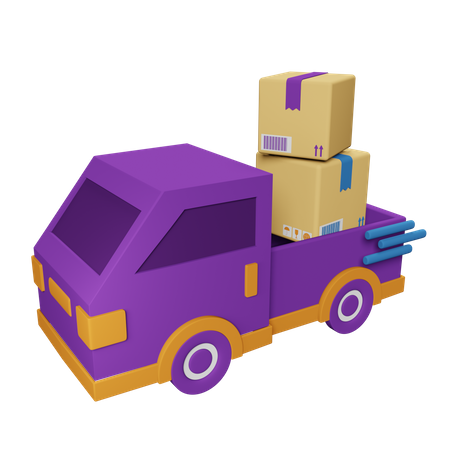 Delivery Car  3D Icon